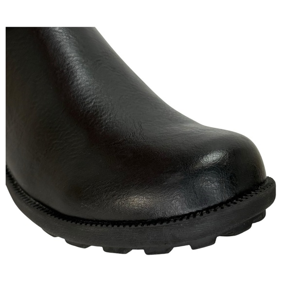 Easy Works by Easy Street Kourt Black Faux Leather Womens Ankle Boots Size 8M - Picture 7 of 13